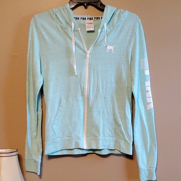 PINK Victoria's Secret Jackets & Blazers - Pink Victoria's Secret Hoodie Jacket